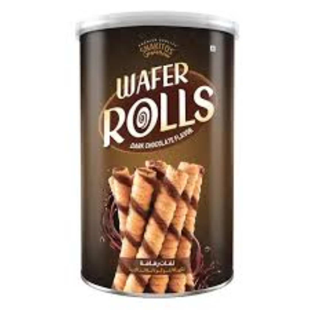 GB DARK CHOC FILLING WAFER ROLLS 250G